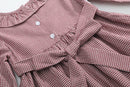 Red and Cream Gingham Farm Smocked Dress