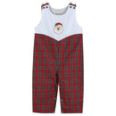 Red Christmas Plaid Santa Yoke Longalls