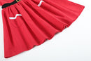 Red Santa Dress with Black Sash