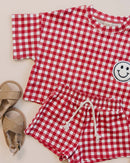 Shorts Set | Red Gingham