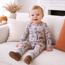 Forest Frolic Baby Romper - Soft Bamboo Fall Outfit