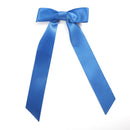 Royal Blue Long Tail Hair Bow Clip
