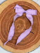 Ruffle Edge Ribbon Hair Bow - Alligator Clip - 5"