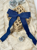 Ruffle Edge Ribbon Hair Bow | Alligator Clip