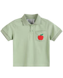 Sage Green Apple Polo Golf Shirt