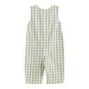 Sage Green Gingham Pumpkin Smocked Longall