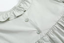 Sage Green Pumpkin Smocked Ruffle Dress