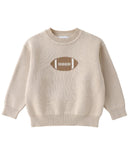 Sand Beige Football Sweater