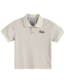 Sand Beige Tractor Polo Golf Shirt