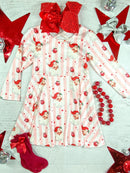 Santa & Stripes Twirl Dress