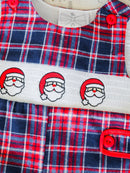 Santa Trio Plaid Infant Boys Onesie