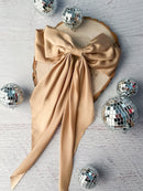 Satin Coquette Bows - French Clip - 8"