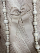 Scalloped Long Tail Bow with Alligator Clip