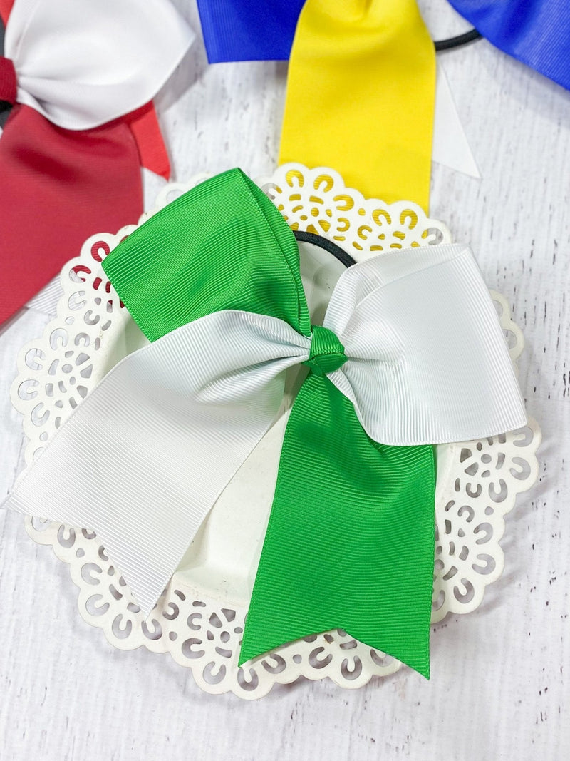 School Spirit Cheer Bows - Pony O - 6"