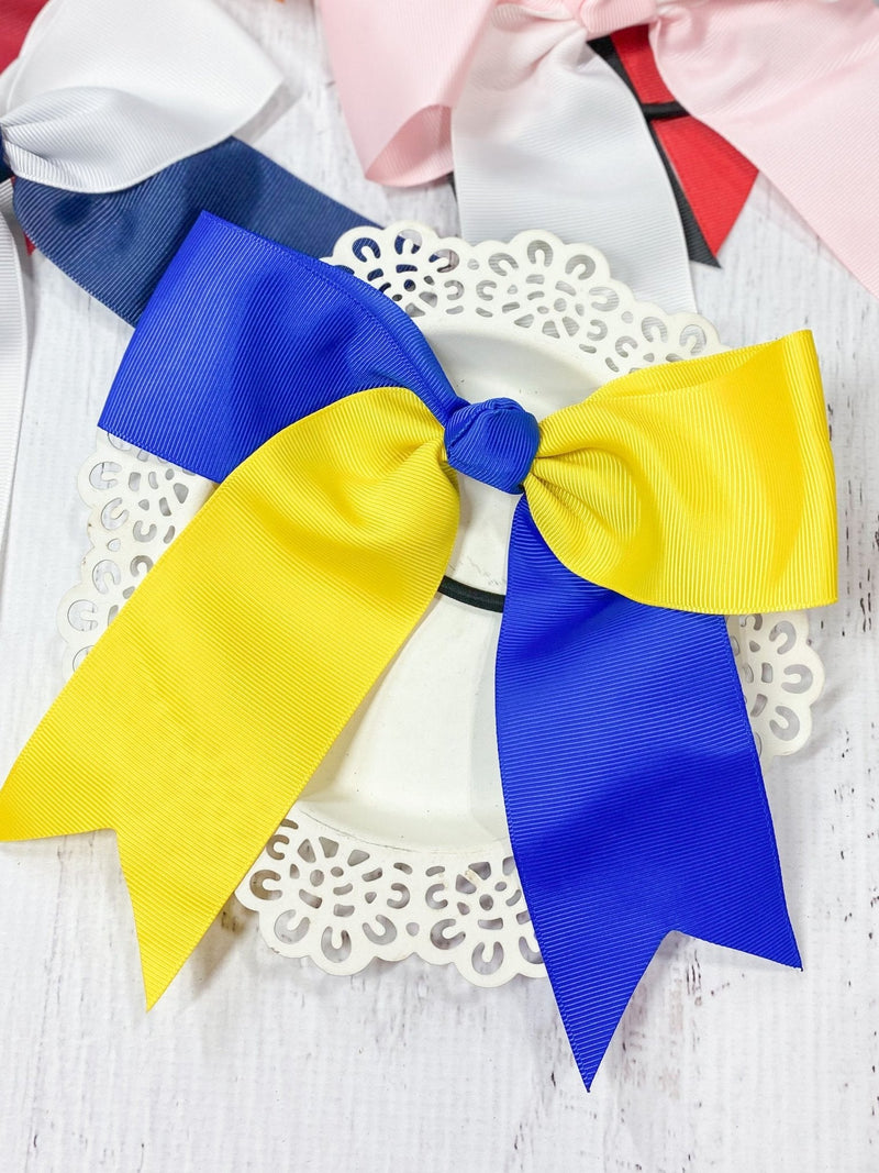School Spirit Cheer Bows - Pony O - 6"