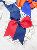School Spirit Cheer Bows - Pony O - 6"