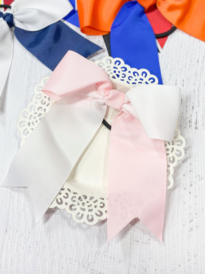 School Spirit Cheer Bows - Pony O - 6"