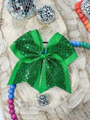 Sequin Cheer Hair Bows