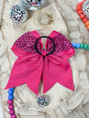 Sequin Cheer Hair Bows