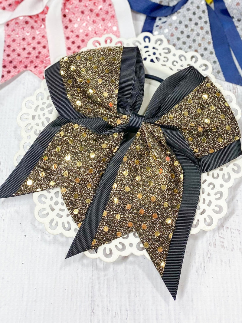 Sequin School Spirit Cheer Bow - Pony-O
