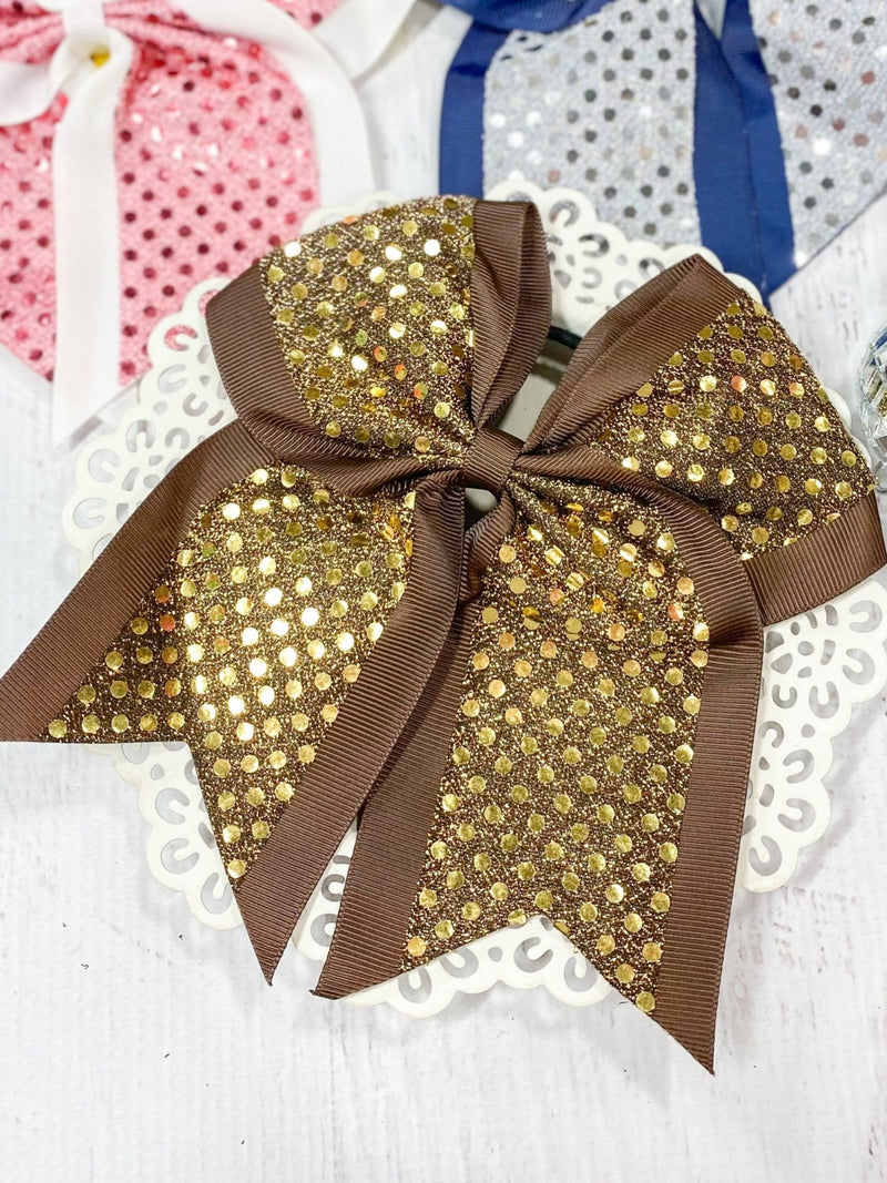 Sequin School Spirit Cheer Bow - Pony-O