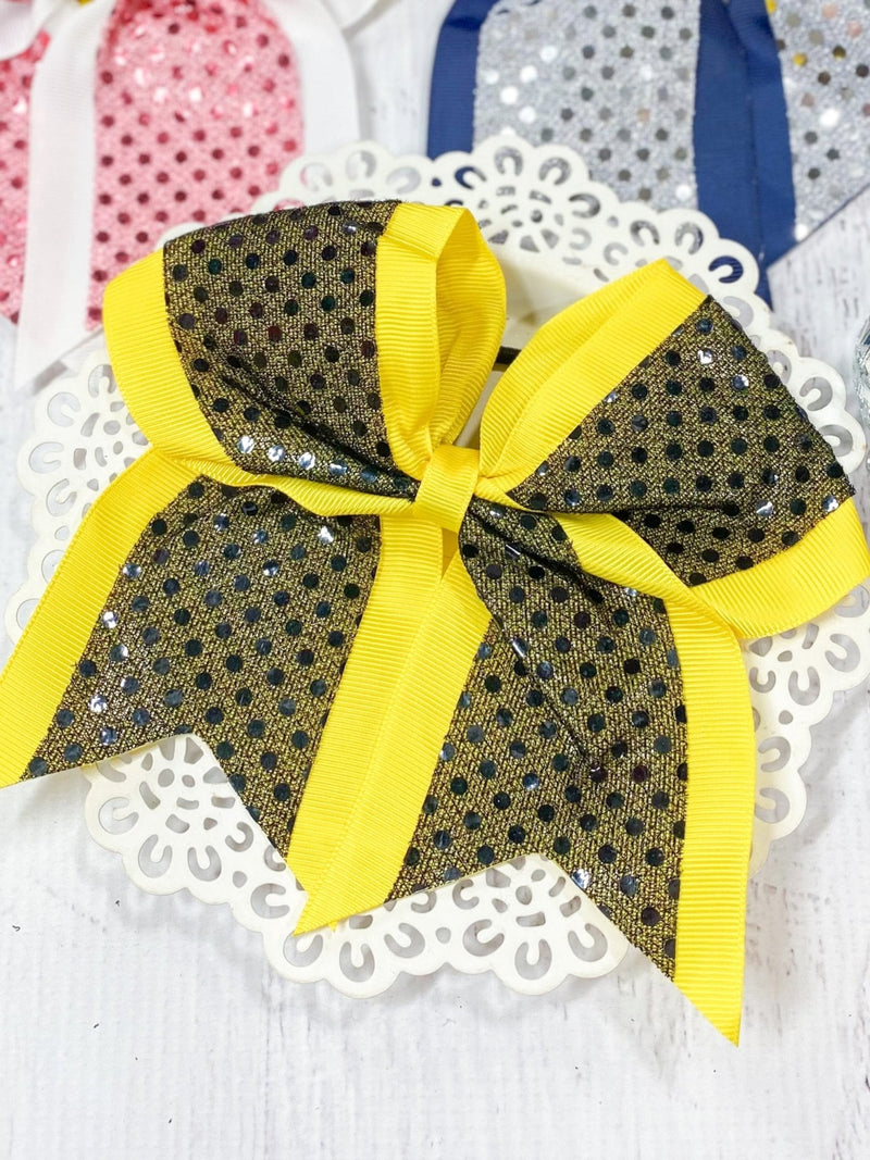 Sequin School Spirit Cheer Bow - Pony-O