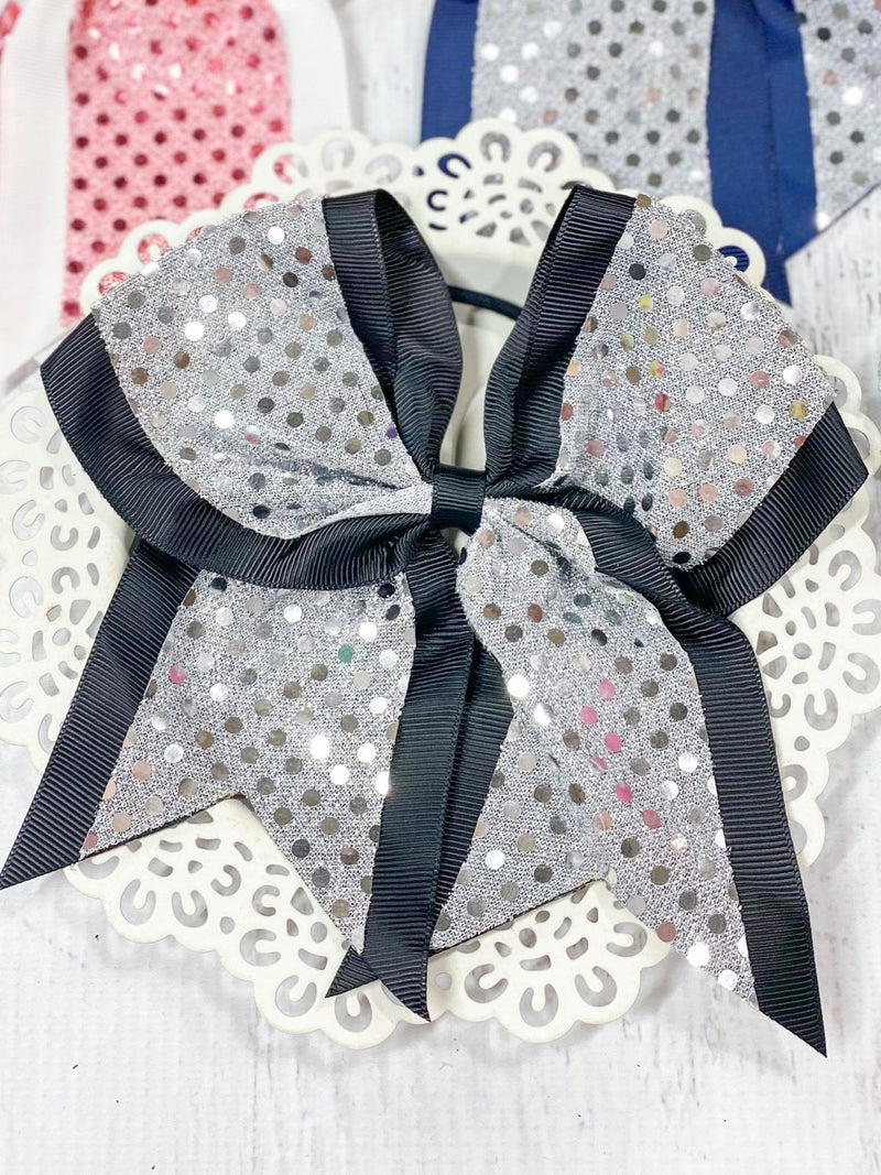 Sequin School Spirit Cheer Bow - Pony-O