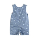 Shark Print Shortalls