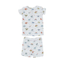 Dinosaur ABC Short Lounge Wear Set