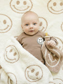 Smiley Plush Lovey | Latte