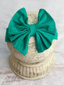 Solid Fabric Bow Headbands