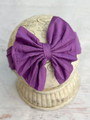Solid Fabric Bow Headbands