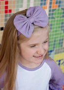 Solid Fabric Bow Headbands
