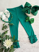 Solid Ruffled Fitted Icing Leggings (more colors!)