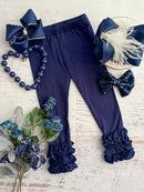 Solid Ruffled Fitted Icing Leggings (more colors!)