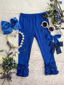 Solid Ruffled Fitted Icing Leggings (more colors!)