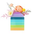 Blue Rainbow Stripe Standing Propagation Planter