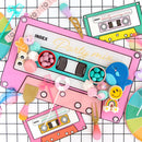 Cassette tape party mix charcuterie tray