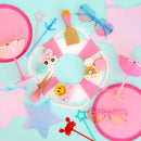 Light Pink and Dark Pink Coupe Glasses