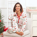 Christmas Santa Women's Bamboo Pajama Set Family Matching