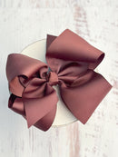 Texas Size Grosgrain Hair Bow - Alligator Clip - 6.5" - 36 colors