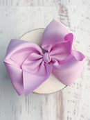 Texas Size Grosgrain Hair Bow - Alligator Clip - 6.5" - 36 colors