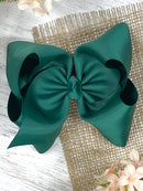 Texas Size Big Hair Bows - French Clip - 6.5" - 36 colors