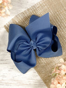 Texas Size Big Hair Bows - French Clip - 6.5" - 36 colors