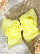 Texas Size Big Hair Bows - French Clip - 6.5" - 36 colors