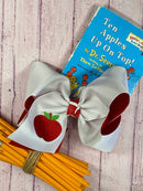 Texas Size Double Layer Extra Large Apple Hair Bow