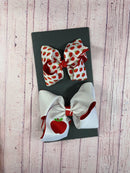 Texas Size Double Layer Extra Large Apple Hair Bow