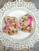 Trendy Turkey Double Layer Hair Bow | Clip or Headband