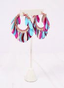 Ramson Sequin Hoop Earring MULTI