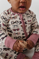 FOOTLESS ROMPER-BOWS